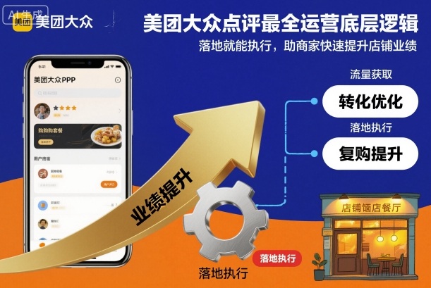 美团大众点评最全运营底层逻辑，落地就能执行，助商家快速提升店铺业绩-创新社-资源网-最新项目分享网站