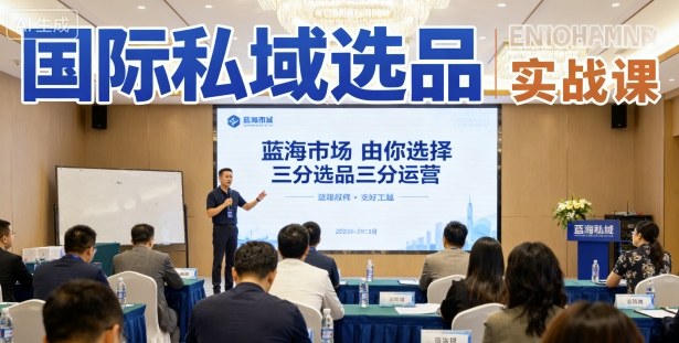 国际私域选品实战课，蓝海市场由你选择，七分选品三分运营-创新社-资源网-最新项目分享网站