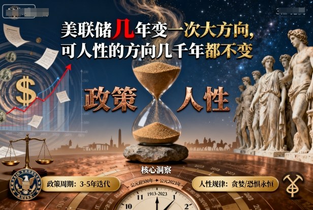 付费文章：美联储几年变一次大方向，可人性的方向几千年都不变-创新社-资源网-最新项目分享网站