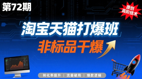 淘宝天猫打爆班原创高阶技术第72期，非标品干爆-创新社-资源网-最新项目分享网站