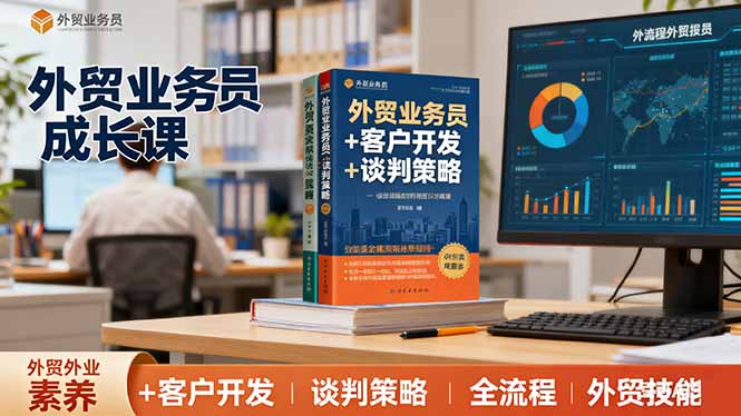 外贸业务员成长课:职业素养+客户开发+谈判策略、掌握全流程外贸技能-创新社-资源网-最新项目分享网站