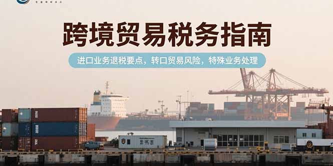 跨境贸易税务指南，进口业务退税要点，转口贸易风险，特殊业务处理-创新社-资源网-最新项目分享网站