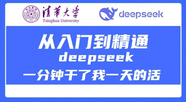 清华大学讲DeepSeek最全教程，从入门到精通，deepseek一分钟干了我一天的活-创新社-资源网-最新项目分享网站