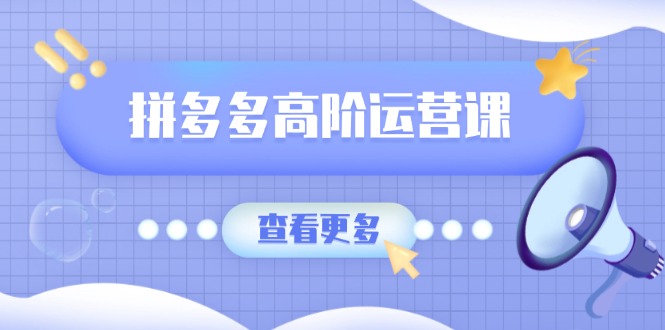 拼多多高阶运营课：极致群爆款玩法，轻付费无尽复制，打造单品爆款之路-创新社-资源网-最新项目分享网站