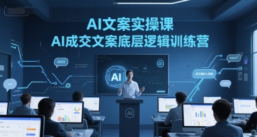 AI文案实操课，AI成交文案底层逻辑训练营-创新社-资源网-最新项目分享网站