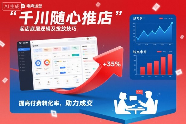 千川随心推起店底层逻辑及投放技巧,提高付费转化率,助力成交-创新社-资源网-最新项目分享网站