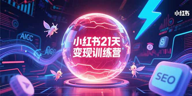 小红书21天变现训练营，AIGC工具高效应用，SEO优化核心技巧-创新社-资源网-最新项目分享网站