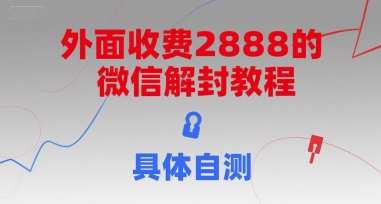 外面收费2888的微信解封教程，具体自测-创新社-资源网-最新项目分享网站